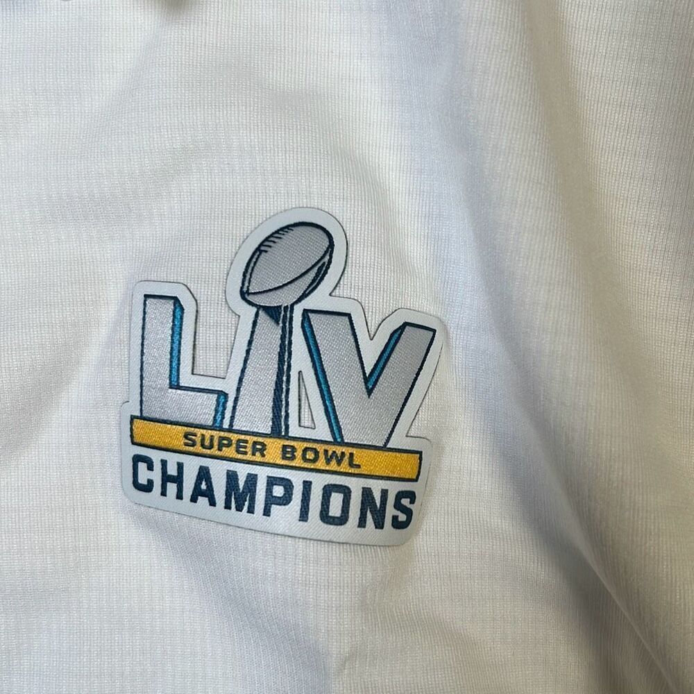 Nike Super Bowl Logo Dri-Fit golf casual Polo‎ White NWT Men XL - Picture 5 of 6
